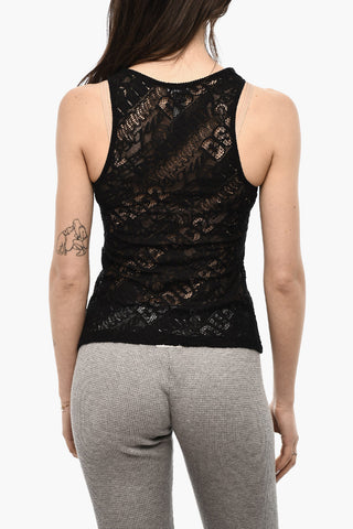 All-Over Monogram Sheer Underwear Tank Top