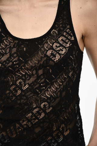 All-Over Monogram Sheer Underwear Tank Top