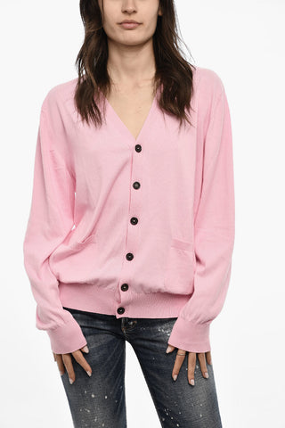 Lightweight Cotton Cardigan with Double Breast Pockets