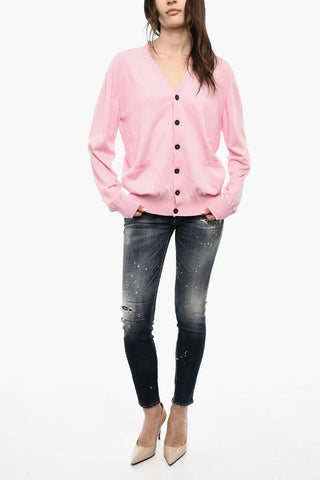 Lightweight Cotton Cardigan with Double Breast Pockets