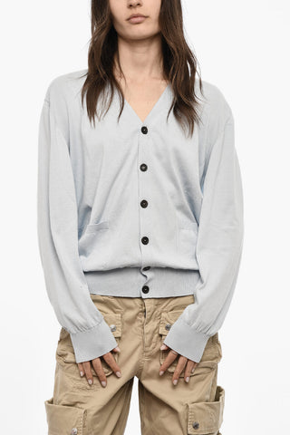 Cotton Lightweight V-neck Cardigan