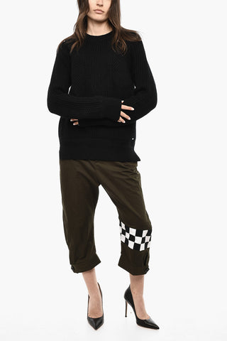 Maflia Girocollo In Lana Vergine Oversize Fit