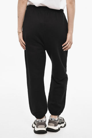 Joggers ICON In Cotone Felpato a Vita Bassa