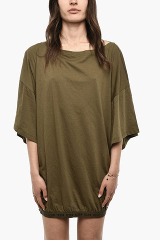Baggy Fit T-shirt With Logoed Band