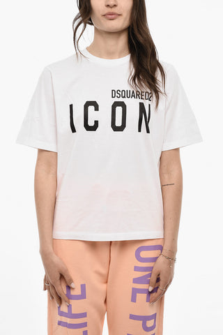 Cotton ICON Crew-neck T-shirt with Print