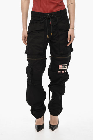 Casual Cotton Pants with Zip Details