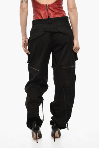 Casual Cotton Pants with Zip Details