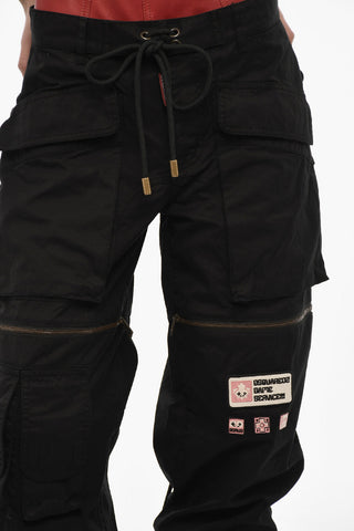 Casual Cotton Pants with Zip Details