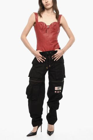 Casual Cotton Pants with Zip Details