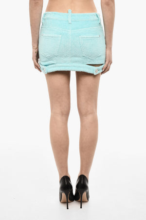 Terry Cotton Mini Skirt
