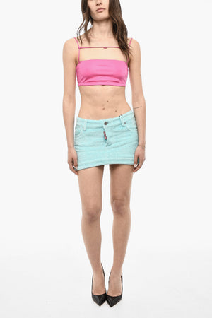 Terry Cotton Mini Skirt