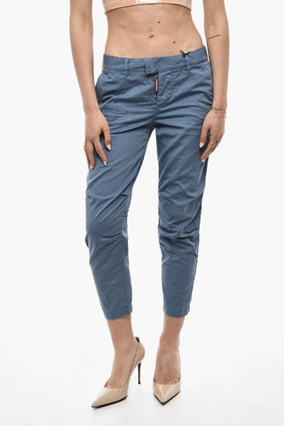 Distressed Effect Cotton pants