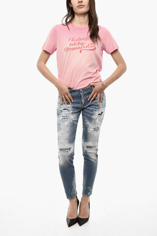 Distressed Bleached JENNIFER Jeans