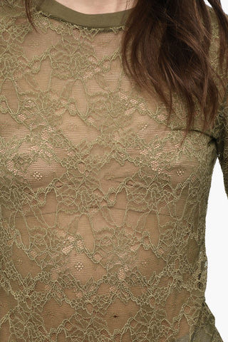 Top in Pizzo a Tinta Unita