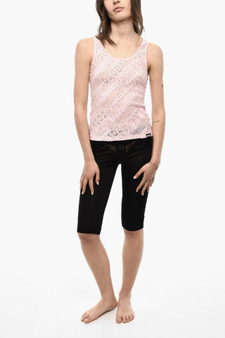 All-Over Logo Perforated Top