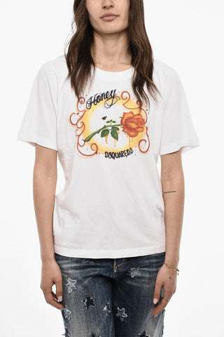 Cotton Printed Crewneck T-shirt