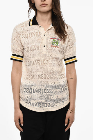 All-Over Logo Lace Polo
