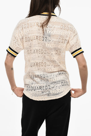 All-Over Logo Lace Polo