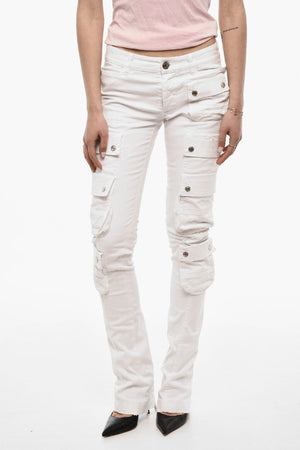Low-Rise Skinny Cargo Pants