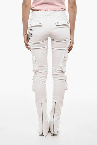Pantaloni Cargo Skinny A Vita Bassa