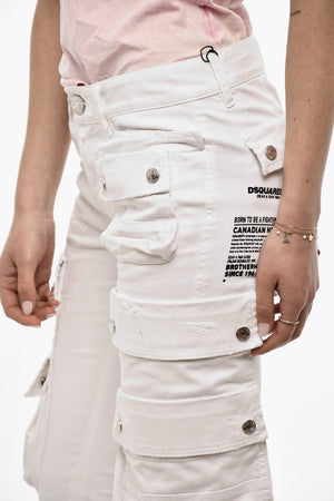 Low-Rise Skinny Cargo Pants