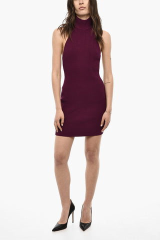 Turtleneck Knitted Mini Dress