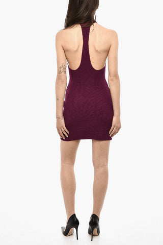 Turtleneck Knitted Mini Dress