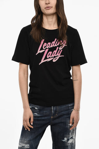 Easy-Fit Rundhals-T-Shirt mit Farbverlauf