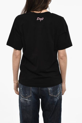 Easy-Fit Rundhals-T-Shirt mit Farbverlauf