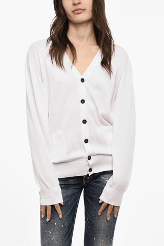Lightweight Cotton Cardigan with Double Breast Pockets