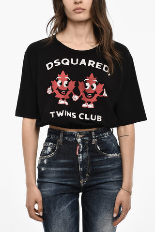 Cropped Crew-neck T-shirt