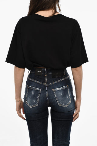 Cropped Crew-neck T-shirt