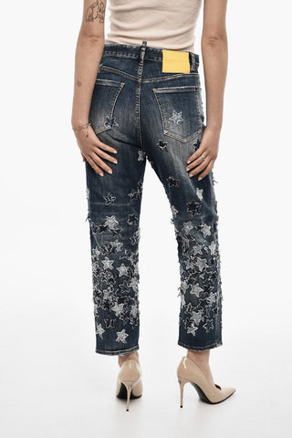 Jeans Effetto Vintage Patchwork