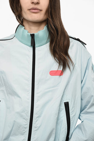 Giubbotto a Vento In Cotone con Zip