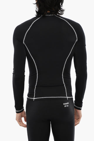 Slim Fit Sport T-shirt with Gothic Print