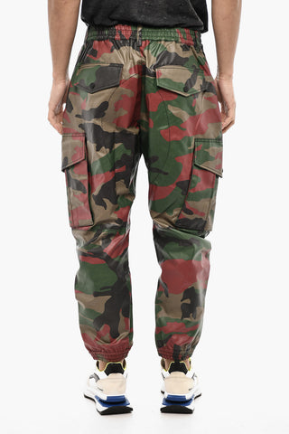 Camouflage-Cargo-Hose Aus Beschichteter Baumwolle