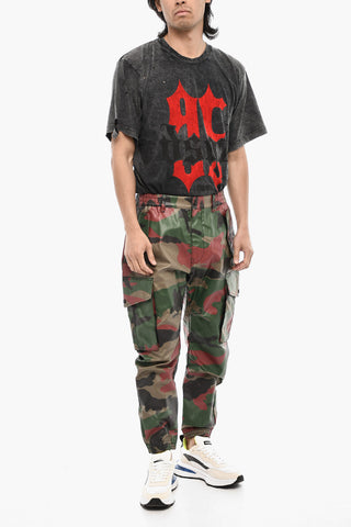 Camouflage-Cargo-Hose Aus Beschichteter Baumwolle