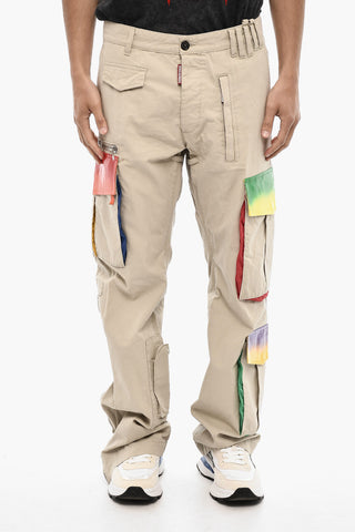 Cotton Cargo Pants with Coated Cotton Pockets