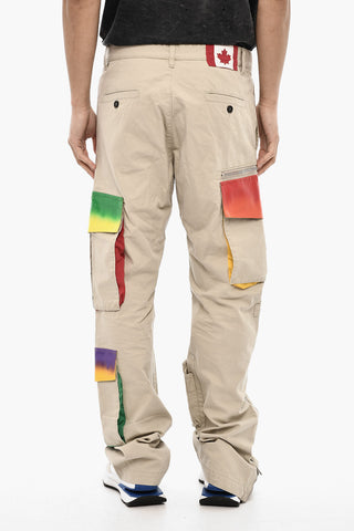 Cotton Cargo Pants with Coated Cotton Pockets