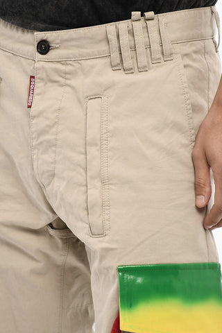 Cotton Cargo Pants with Coated Cotton Pockets