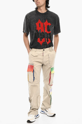 Cotton Cargo Pants with Coated Cotton Pockets