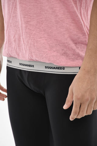 Cotton Underwear T-shirt with V-Neck and Breast Pocket