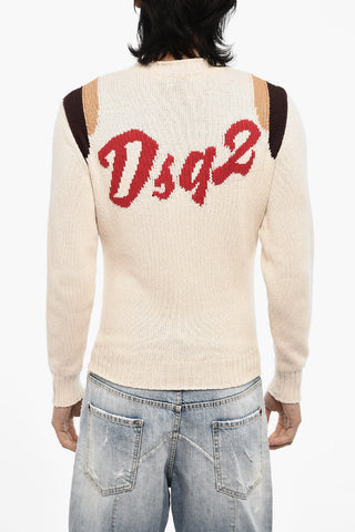 Embroidered Cotton Crew-neck Sweater