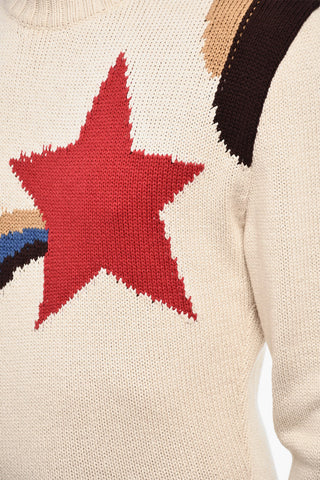 Embroidered Cotton Crew-neck Sweater