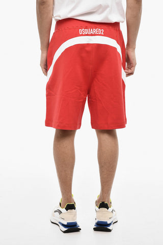 Cotton Shorts with Contrasting Side bands