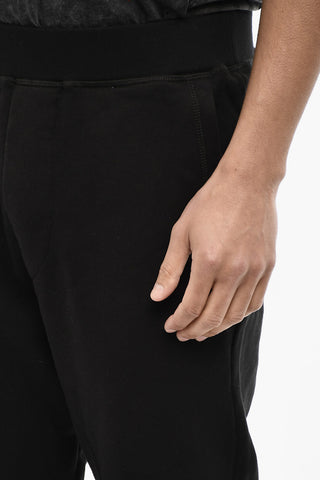 Joggers in Cotone Felpato Con 2 Tasche
