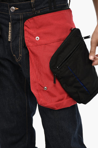 Jeans Tricolore con Maxi Tasche 