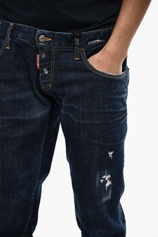 Jeans Distressed SHAMPEI Con Cuciture a Vista