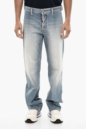 Stone-Washed Regular-Rise Jeans