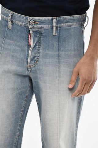 Stone-Washed Regular-Rise Jeans